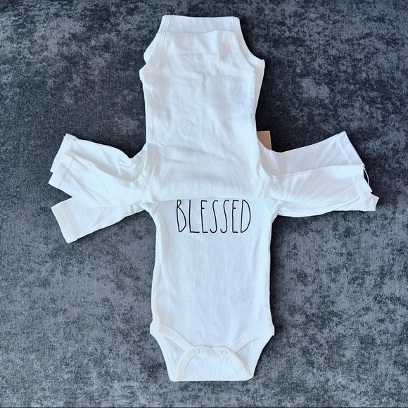 NWT Rae Dunn Fall Long Sleeve Onesies 3-Pack - Picture 3 of 6